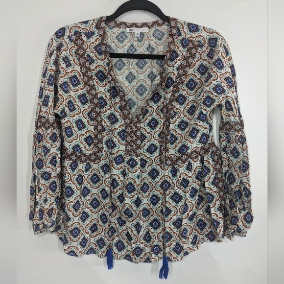 DR2 Tops - DR2 Split Neck Long Sleeve Top